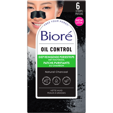 Biore Diep Reinigende Poriestrips Houtskool 6 stuks