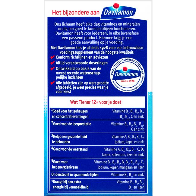 Davitamon Multi Boost 12+ Kauwvitamines Aardbei