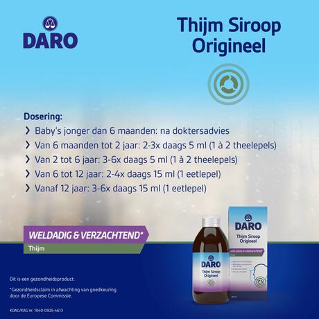 Daro Thijmsiroop Original 200 ML