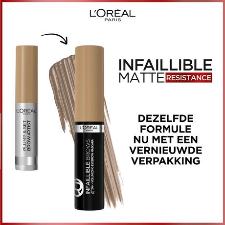 L'Oreal Paris Infaillible Brow Mascara 5.0 Light Brunette