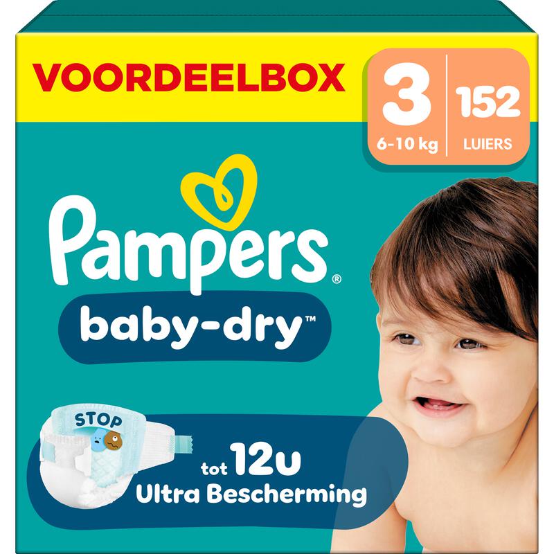 Pampers Baby Dry Voordeelbox Luiers Maat 3 6-10 kg 152 stuks