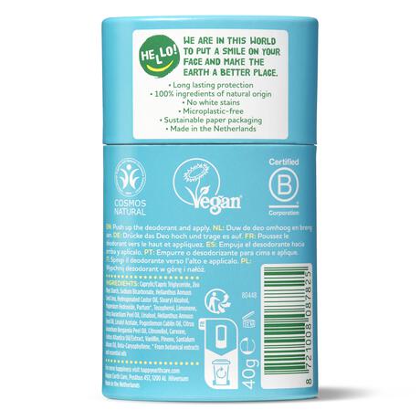 Happy Earth 100% Natuurlijk Cedar Lime Deodorant Stick 40 gram
