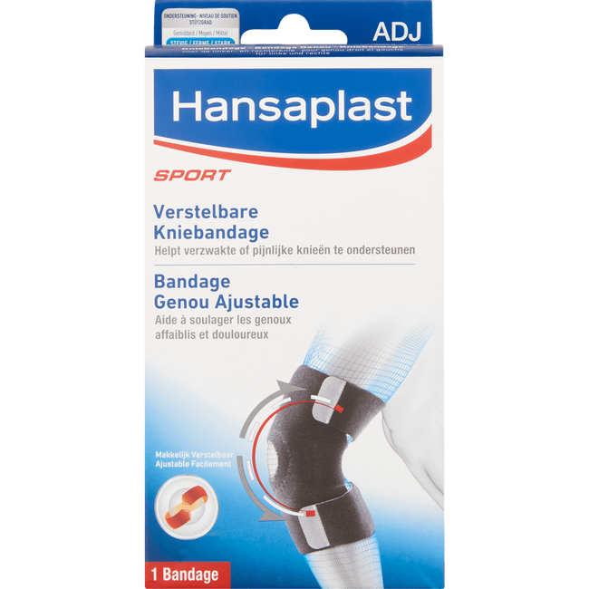 Hansaplast Sport Verstelbare Kniebandage 1 EA Etos