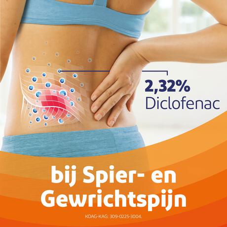 Voltaren Emulgel Extra Sterk 2,32% (diclofenac) 50gr bij Spier- of Gewrichtspijn