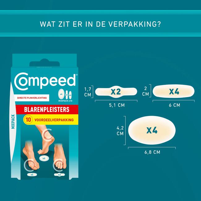 Binnenwaarts Raad eens Uitverkoop Compeed Blarenpleister Mix 10 Pleisters 10 EA | Etos