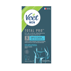 Veet for Men Hair Removal Kit Intimate Body Parts + Aftercare Balm