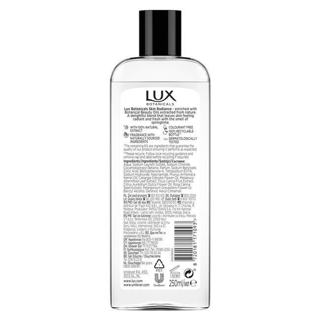 Lux Botanicals Cherry Blossom & Apricot Oil Douchegel 250 ML