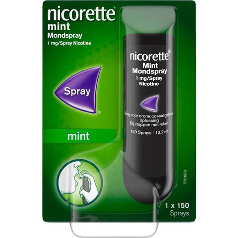 Nicorette® Mondspray – bij stoppen met roken – 13,2 ml, 1 mg nicotinez