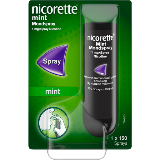 Nicorette Mondspray bij Stoppen met Roken 13,2 ML 1 MG Nicotinez