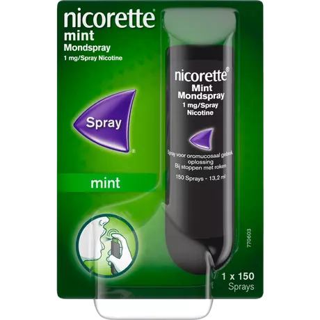 Nicorette Mondspray bij Stoppen met Roken 13,2 ML 1 MG Nicotinez