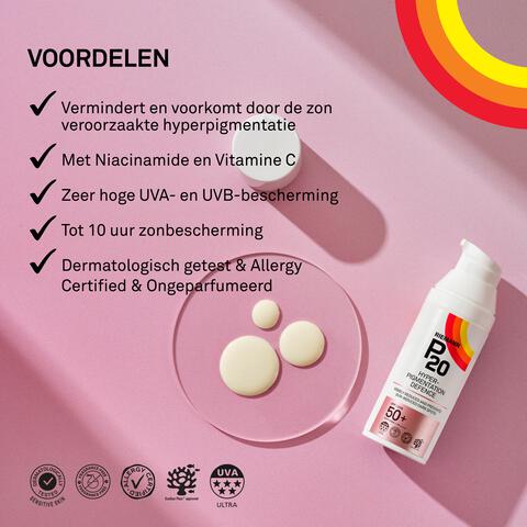 P20 Hyperpigmentation Defence Zonnebrand Gezicht SPF 50+ 50 ML