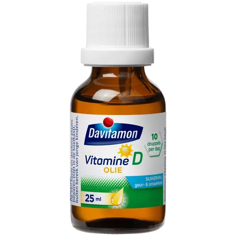Davitamon Vitamine D Olie Suikervrij 25 ML