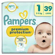 Pampers Premium Protection Luiers Maat 1 2-5 KG 39 Stuks