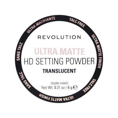 Revolution Ultra Velvet Hd Matte Loose Setting Powder Talc Free Translucent