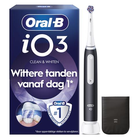 Oral-B iO 3 White Clean Zwart Elektrische Tandenborstel