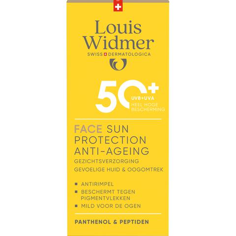 Louis Widmer Face Sun Protection Anti-Ageing SPF50+ Licht Geparfumeerd 50 ML