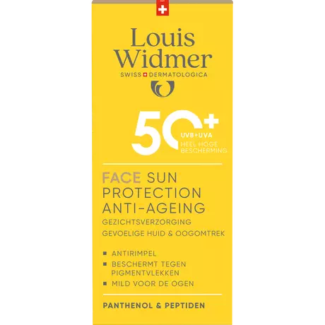 Louis Widmer Face Sun Protection Anti-Ageing SPF50+ Licht Geparfumeerd 50 ML