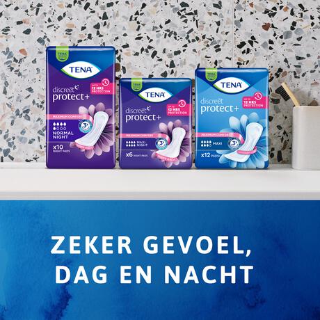 TENA Discreet Protect+ Maxi Incontinentieverband 6 stuks