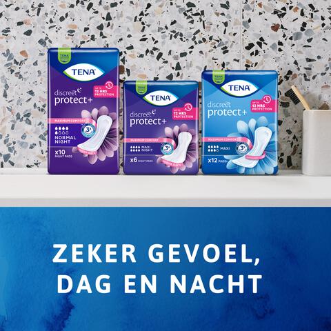 TENA Discreet Protect+ Maxi Incontinentieverband 6 stuks