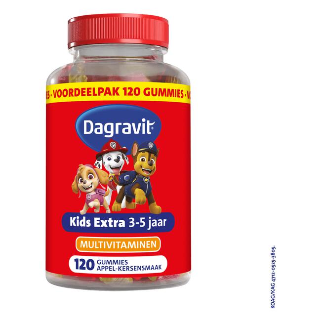 Dagravit Kids Xtra 3-5 jaar 120 gummies