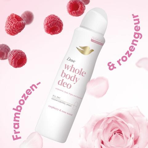 Dove Whole Body Raspberry & Rose Deodorant Spray 150 ML