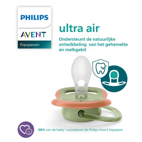 Philips Avent Fopspeen Ultra Air Day 6-18M Double Pack - SCF087/11