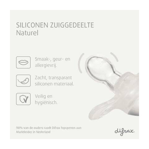 Difrax Fopspeen Naturel Green Jade 20 Maanden