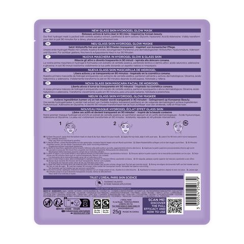 L'Oréal Paris Revitalift Filler Glass Skin Hydrogel Glow Mask 1 Stuk