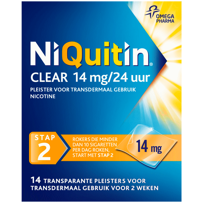 Niquitin Clear Transparante Pleisters