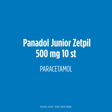 Panadol Junior Zetpillen 500 MG Paracetamol vanaf 6 jaar 10 stuks