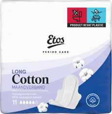Etos Pure & Organic Ultra Long Maandverband 11 stuks