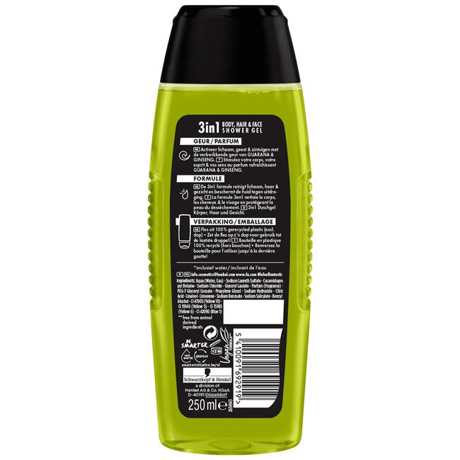 Fa Men Xtreme Sport Energy Boost 3-in-1 Douchegel 250 ML
