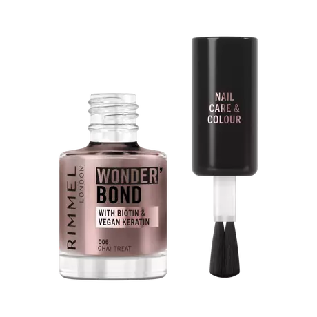Rimmel London Wonder'Bond Care+Color Nagellak Bruin 006 Chai Treat