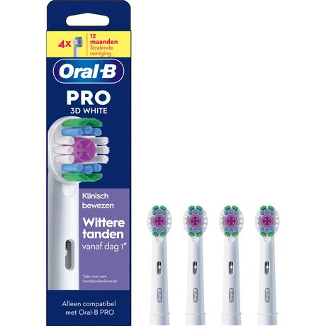 Oral-B 3D White Opzetborstels Wit 4 Stuks