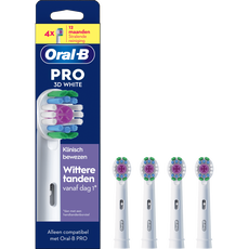 Oral-B 3D White Opzetborstels Wit 4 Stuks