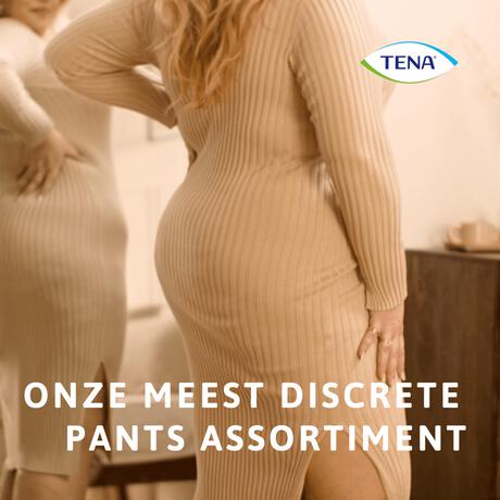 TENA Silhouette Plus High Waist Wegwerpbroekjes Crème L 8 stuks