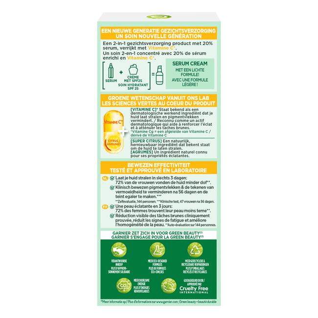 Garnier SkinActive Serum Cream Vitamine C SPF 25 50 ML
