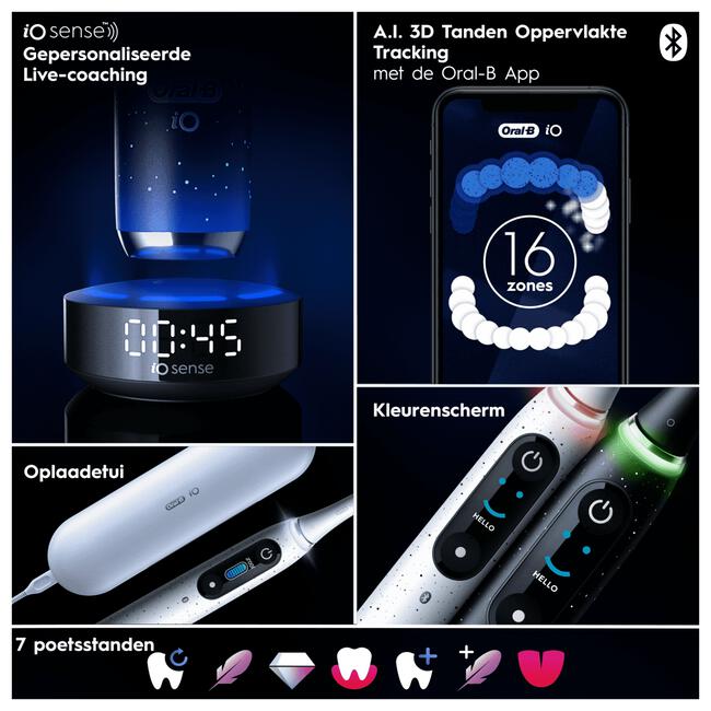 Oral-B iO 10 Zwart Elektrische Tandenborstel