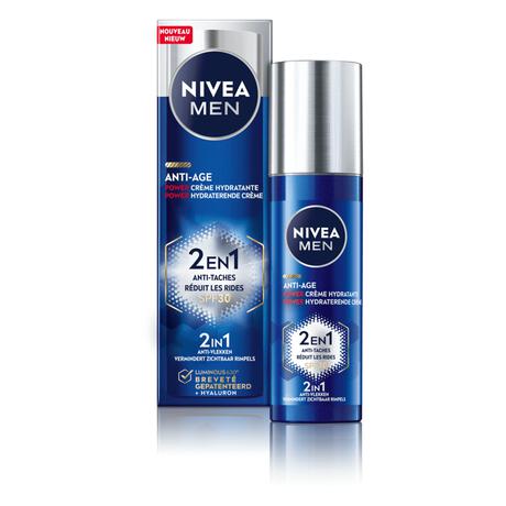 NIVEA MEN 2-in-1 Anti-Age Luminous630 Moisturizer SPF30 50 ML