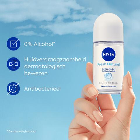 NIVEA Fresh Natural Deodorant Roller 50 ML