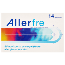 Allerfre Antihooikoorts Tabletten 10 mg Loratadine