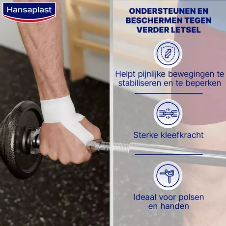 Hansaplast Sport Stevige Sporttape Breed 3,75 CM x 10 M