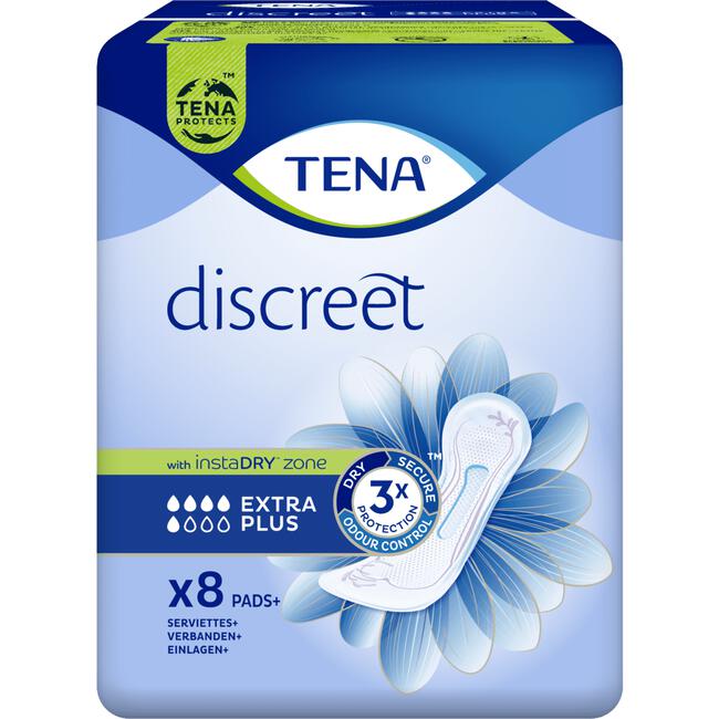 TENA Discreet Extra Plus Verbanden 8 stuks