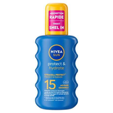 NIVEA SUN Protect & Hydrate Zonnebrand Spray SPF 15 200 ML