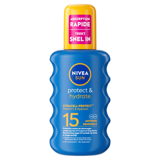 NIVEA SUN Protect & Hydrate Zonnebrand Spray SPF 15 200 ML