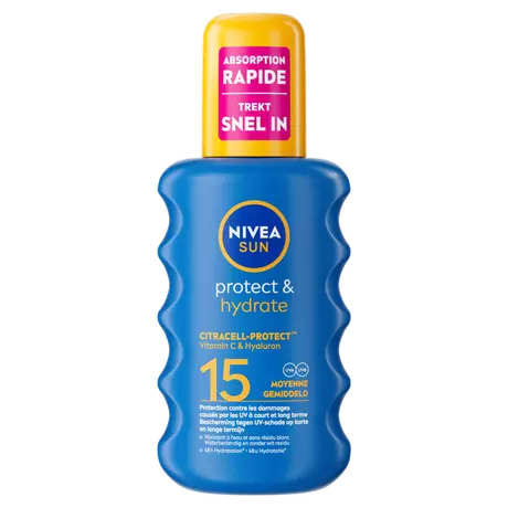 NIVEA SUN Protect & Hydrate Zonnebrand Spray SPF 15 200 ML