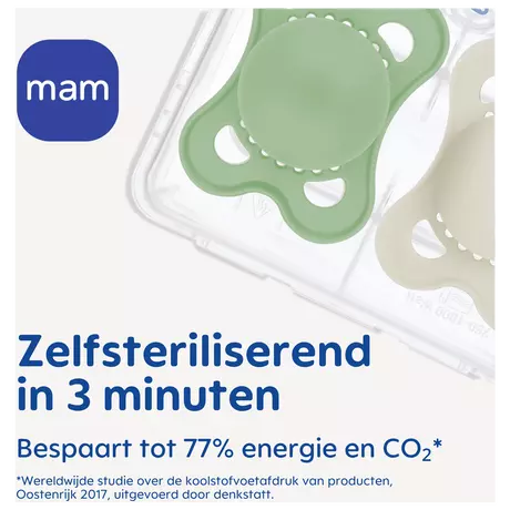 MAM Original Fopspeen Night 0-6 Maanden Beige 2 stuks