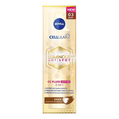 NIVEA Cellular Luminous630 CC Fluid SPF30 Deep 40 ML
