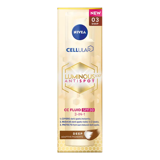 NIVEA Cellular Luminous630 CC Fluid SPF30 Deep 40 ML