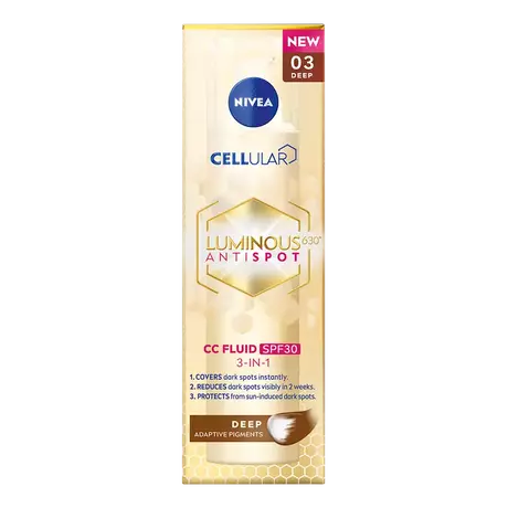 NIVEA Cellular Luminous630 CC Fluid SPF30 Deep 40 ML